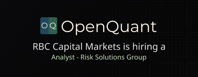 Analyst - Risk Solutions Group - RBC Capital Markets