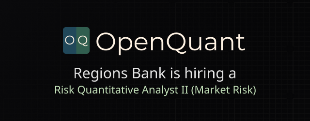 Risk Quantitative Analyst II (Market Risk) - Regions Bank